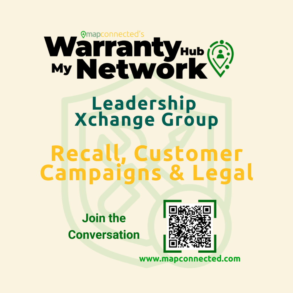 Recall, Customer Campaigns & Legal Xchange